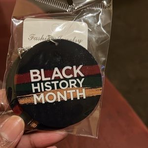 Wood Black History Earrings